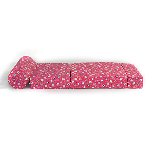 American Furniture Alliance Children's Studio Chair Sleeper Jr. Twin 24", Pink Flower - Thumbnail 7