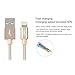 HAME [Apple MFI Certified] Lightning Connector to USB3.0 Quick Charging Cable and Data Transfer Sync Cable for iPhone/Ipad/iPod 3FT/0.9M(Champagne Gold)