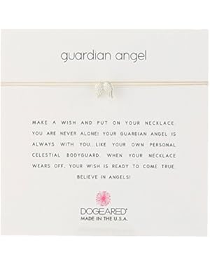 Make A Wish Guardian Angel Wings Creme Necklace, 16