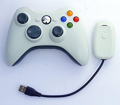 PomeMall Xbox 360 2.4G Wireless Controller (White)