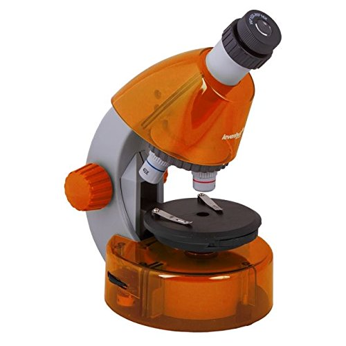 Levenhuk LabZZ M101 Orange Microscope for Kids with Experiment Kit – Choose Your Favorite Color