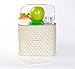 Kate Spade New York Lunch Bag Cooler Tote Durable Insulated Canvas with Leak Proof Liner Soft Side Bag with Handle Strap, Cream, Tiny Deco Dot