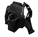 Explorer Black Large Polyester Water Resistant Waist Fanny Bag Purse Pack Men Women Girl Kids Outdoors Running Climbing Cute Fashion Waterproof Water Bottle Holder