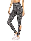 SweatyRocks High Waist Leggings Cutout Yoga Pants Run Jogger Active Tights