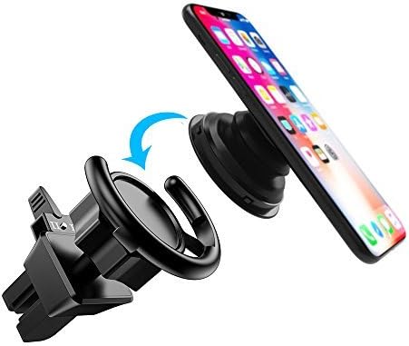 Ama Forest Pop Clip Car Mount, Pop Out Stand Air Vent Car Cell phone Mount for Pop Socket Expanding Stand Grip holder Users,360° Rotation PopSocket Mount iPhone Car Dashboard Desk Wall Mount- Black