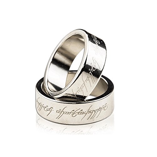 SUMAG Magnetic Engraved PK Ring Magic Tricks for Magician Lettering Magnetic PK Ring Stage Magic Accessories Gimmick Props (20 mm, Silver Ring with Lettering)