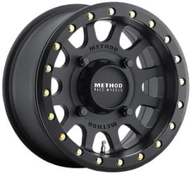 4/156 Method Race Wheels 401 Beadlock Wheel 14x7 5.0 + 2.0 Matte Black for Polaris RANGER 570 Mid Size 2015-2018