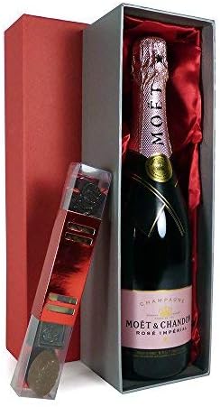 75cl Moet Chandon Rose Champagne In A Red And Silver Presentation Box With 6 Belgian Chocolates Gift Ideas For Christmas Mothers Day Valentines Birthday Anniversary Her Mum Wife Amazon Co Uk Beer