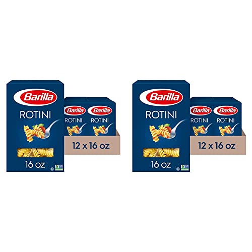 Barilla Rotini Pasta, 16 oz. Box (Pack of 24) NonGMO Pasta Made with