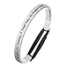 Lywjyb Birdgot A Little Girl Yesterday, a Friend Today, My Daughter Forever Hairband Bracelet Cuff Bracelet for Women Girls Gift for Daughters (Silver)