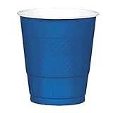 12 Ounce Navy Blue Plastic Cups