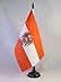 Austria with eagle Table Flag 5'' x 8'' - Austrian coat of arms Desk Flag 21 x 14 cm - Black plastic stick and base - AZ FLAG