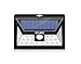 24 LED Wireless Outdoor Security Lights w/ 3LEDs on Sides- Extra Wide Coverage- Eco Friendly Motion Activated Light- IP65 Waterproof Body- Bright Exterior Flood Lighting (Black)