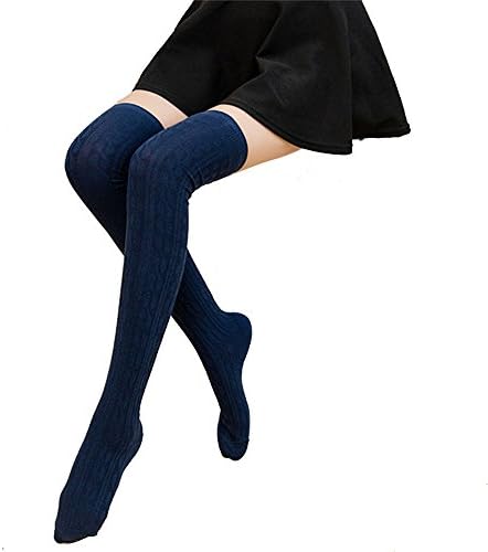 Ladies Girls Spring Fashion Thigh High Over Knee Stockings Women's Boot Socks Warmer Knee Sockings In Spring Autumn