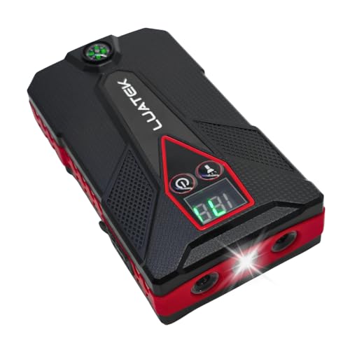 Auxiliar de Partida Automotiva Portátil com Bateria Recarregável 12V, Função Powerbank 12000 mAh USB e Lanterna LED para Veículos