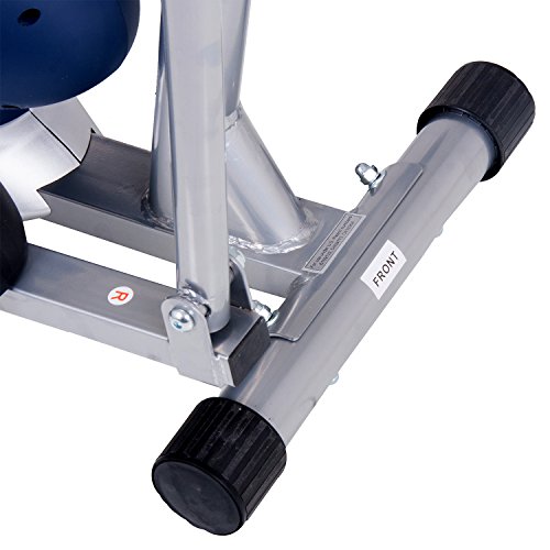 Body Champ BRM2788 Dual Trainer Elliptical Trainer and Exercise Bike with Seat and Heart Rate Pulse Sensors by