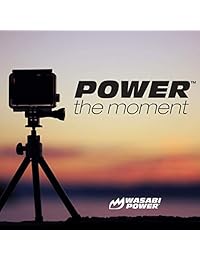 Wasabi - Batería de repuesto para GoPro Hero7 (2 unidades) y cargador triple USB para Hero 2018, color negro