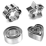 YomiFamily 12Pcs Mini Cookie Cutters Shapes