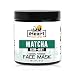 Green Tea Matcha Face Mask (DIY Powder with Organic Neem Mint) Reduces Wrinkles and Pores (Natural Anti-Aging Detoxifying Skin Lightening) Ayurvedic Cleansing Facial Mud Mask