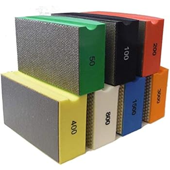 Toolocity DHPSET Diamond Hand Polishing Pads for Stone