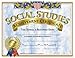 Hayes Social Studies Achievement Certificates, Gold-Bordered Awards with Light Blue Marbled Design, Customizable Award for Students, Full-Color Glossy Design, 8.5