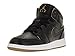 Jordan 1 Mid Black/Metallic Gold-White (Big Kid)