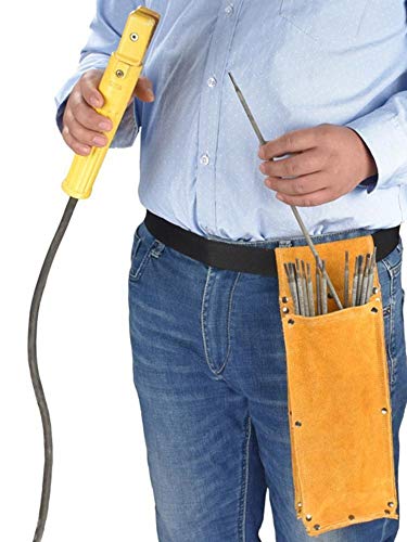 Werkzeuggürtel Werkzeugtasche, Elektrodenhalter, Schweißdraht-Speicher-Beutel, Flammhemmende Leder Hardware Gürteltasche… – Bild 6