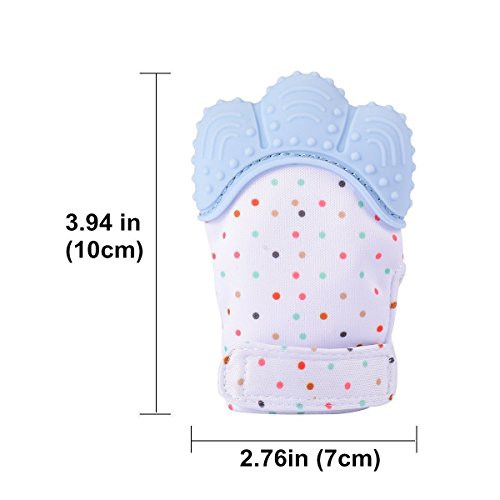 image for Vokyue Baby Teething Mitten for Babies Soothing Pain Relief ,Silicone 
