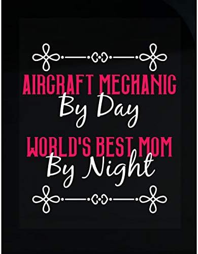Green Cow Land Aircraft Mechanic Accountant by Day Worlds Best Mom by Night - Sticker