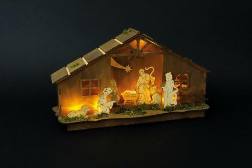 CHRISTMAS Lamp"Crib House" 6446