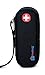PracMedic Bags EpiPen Carry Case- Insulated Compact Epi Pens Carrying Case holds 2 Epipens or Auvi-Q, Inhaler, Medicines for Immediate Access to Allergy Medications During Emergencies (Black)