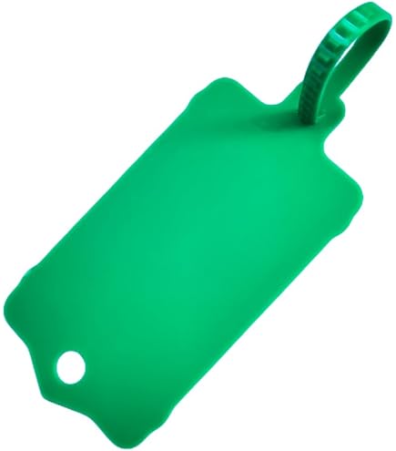 100 Étiquettes De Transport En Plastique Vert - Imperméables - Uxcell