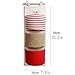 Nasogod Hanging Storage Bag, Wall Mounted 3 Bags Nursery Storage Bag Over The Door Storage Pockets Fabric Wall Door Closet Hanging Storage Bag Organizer 2 Packs Stripe