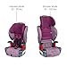 Britax USA E1C199G Britax Grow with You ClickTight Harness-2-Booster Car Seat - 2 Layer Impact Protection - 25 to 120 pounds, Mulberry [Newer Version of Frontier]