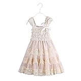 Ever Fairy 2016 Lace Flower Rustic Burlap Girl Baby Country Wedding Flower Dress