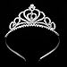 FRCOLOR 2Pcs Silver Crystal Tiara Crown Elegant Wedding Princess Crown with combs for Women Girls Bridal Exquisite Headband