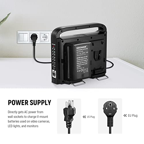NEEWER BP4CH 4Channel VMount VLock Battery Charger with 16.5V DC