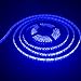 FAVOLCANO Blue LED Strip Light Waterproof IP65 12V DC High Density SMD 3528 120 LEDs/M 16.4 ft/5M Flexible Tape for Room Bedroom Car Christmas Gaming Boat Home Bar Outdoor Indoor Decoration