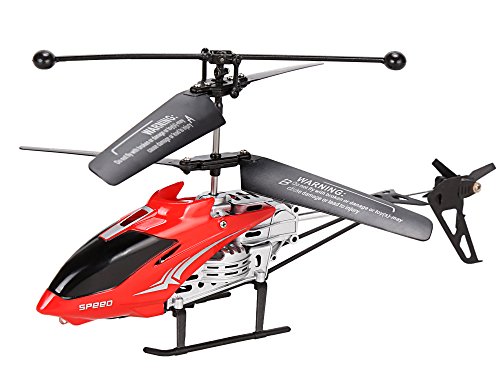 Eshion 2 Channel RC Radio Remote Control Helicopter with Gyro-Red