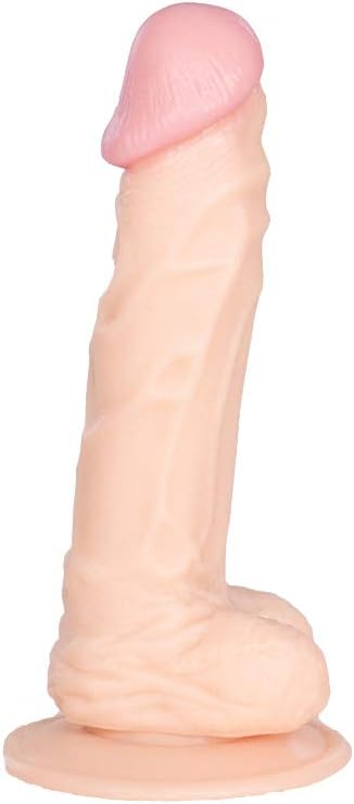 SOKUAILECD Did-Los Women Realistic Soft Suction Cup Toy (Flesh-KSD08)