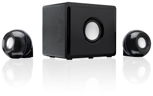 GPX HT12B 2.1 Channel Home Theater Speaker System (Black,3)