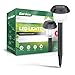 SolarGlow Solar Garden Lights - Super-Bright 15 Lumens - Perfect Neutral Design; Makes Garden Pathways & Flower Beds Look Great - Easy NO-WIRE Installation; All-Weather/Water-Resistant