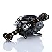 Fishdrops Ultra Smooth Dual Braking System 18 Ball Bearings Baitcasting Fishing Reel--Low profile Carp Fishing Gear--The Perfect Warrior for Bass Fishing
