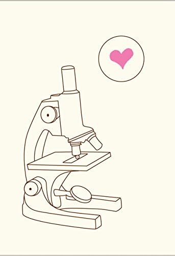 Lark Press Microscope & Heart Love Card, 3.5 X 4.75 (1)