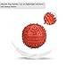 Dog Squeaky Toys Jakpak Durable Rubber Squeaky Ball for Dogs Non Toxic Silicone Chew Resistant Fun Toy with Quack Sound Floatable Dog's Sound Toy for Animal Training Biting Outside Playing,Red