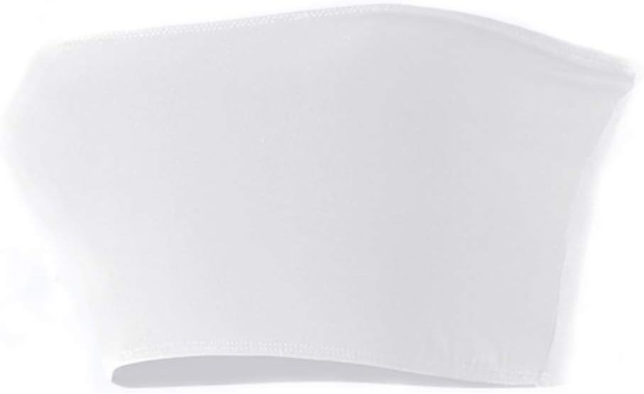 Ruhakslen Bandeau for Women, Strapless Seamless Stretch Base Layer Bandeau Tube Top, Padded Bras