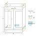 CastleGreens 50″x26″x72″ 1680D Mylar Hydroponics Grow Tent for Indoor Plant Growing Propagation Seeding Tentthumb 4