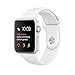 Apple watch series 2 42mm ALUMINUM Case SPORT (Silver Aluminum Case with White Sport Band)