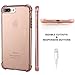 for iPhone 7 Plus Case, for iPhone 8 Plus Case, Matone Crystal Clear Shock Absorption Technology Bumper Soft TPU Cover Case for iPhone 7 Plus (2016)/iPhone 8 Plus (2017) - Clear Pink