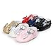 Meckior Infant Baby Girls Soft Sole Bowknot Princess Wedding Dress Mary Jane Flats Prewalker Newborn Light Baby Sneaker Shoes